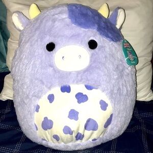 NWT 20” BUBBA the Purple Cow Squishmallows, SFZ16 #41 / SQUISHDATE 05.03.2022